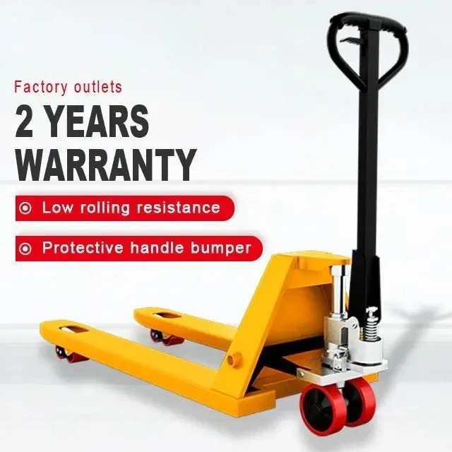 Manual pallet truck, manual long stacking pallet truck with scale
