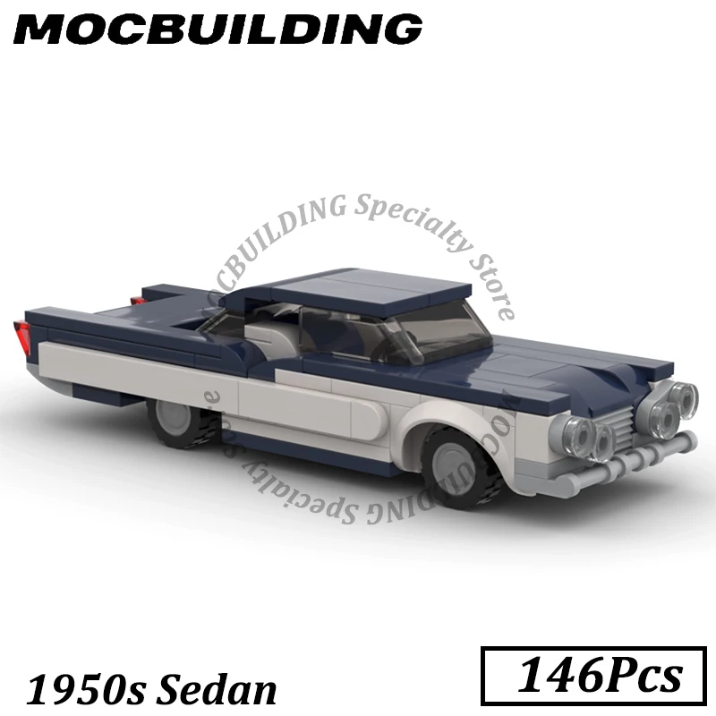 

1950s Sedan Cars Model Speed Champion Moc Building Bricks DIY Model Creative Assemble Model Toy Children Birthday Gift