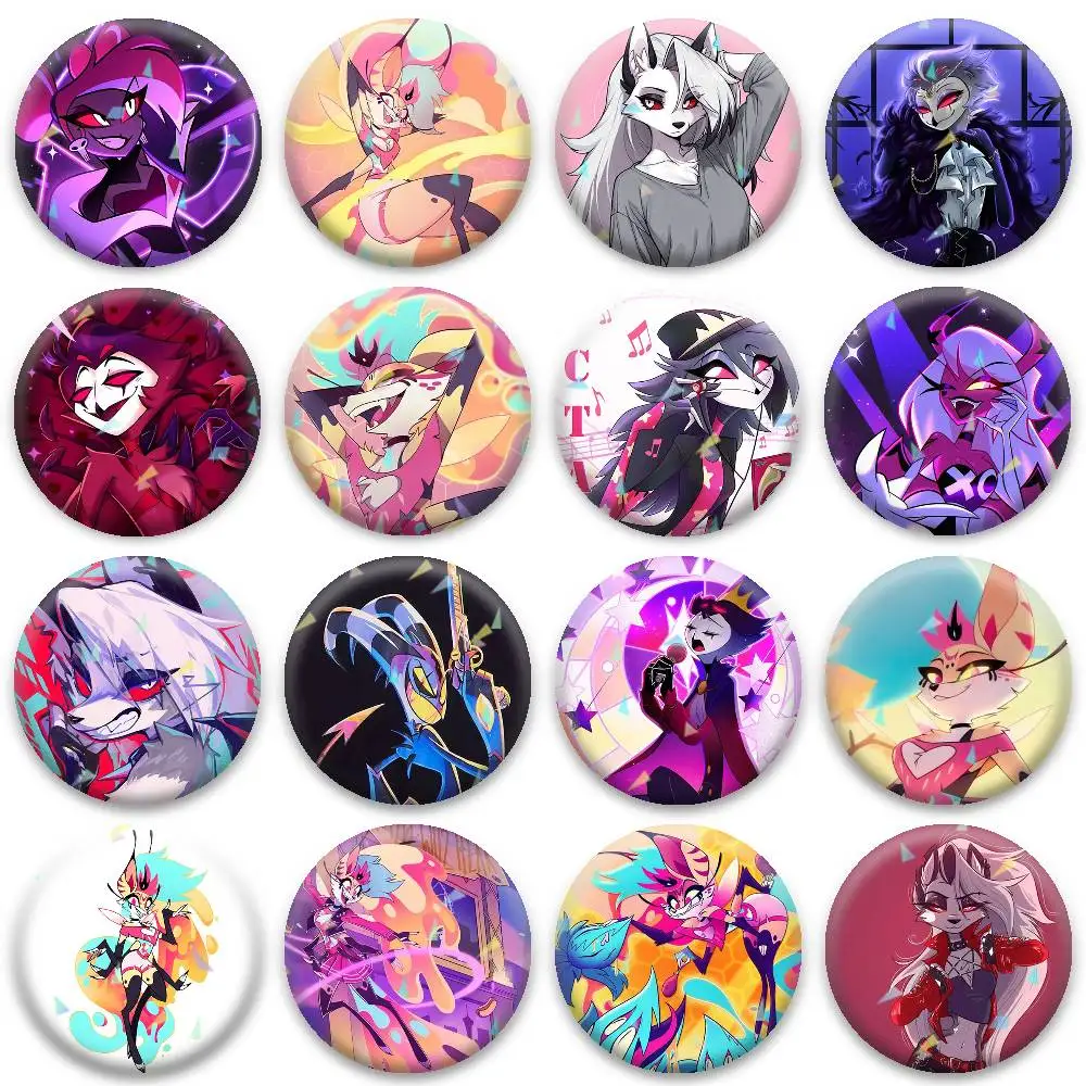 H-Helluva boss Badges Niche Design Brooch for Backpack Lapel Pins Creative Accessories