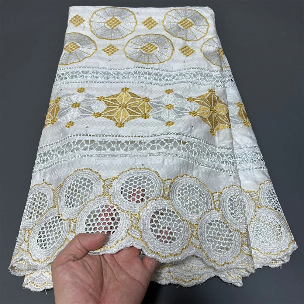 

African Nigerian Tulle Lace Fabric with Sequins Embroidery, Sewing Guipure Net Cloth, Prom Dresses, High Quality, 2025, ZJ078