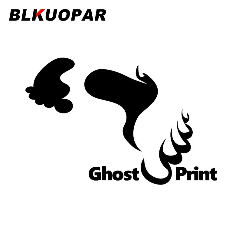Blkuopar adesivo de carro com estampa fantasma, personalidade à prova de arranhões, protetor solar da moda, decalques criativos, acessórios engraçados para carro van