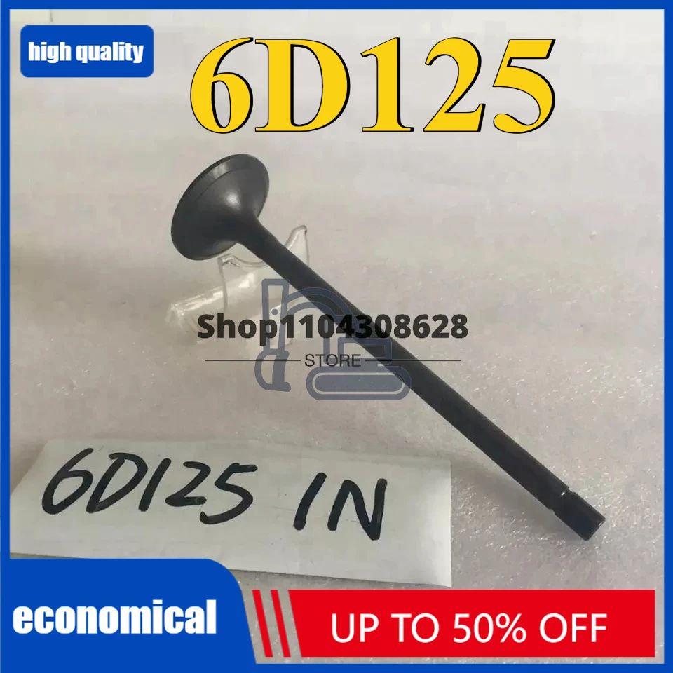 

Valve Guide 6150-12-1370 PC400-7 PC450-7 SA6D125E 6D125 Excavator Engine Intake Valve 6150-42-4110 Exhaust Valve 6150-42-4210