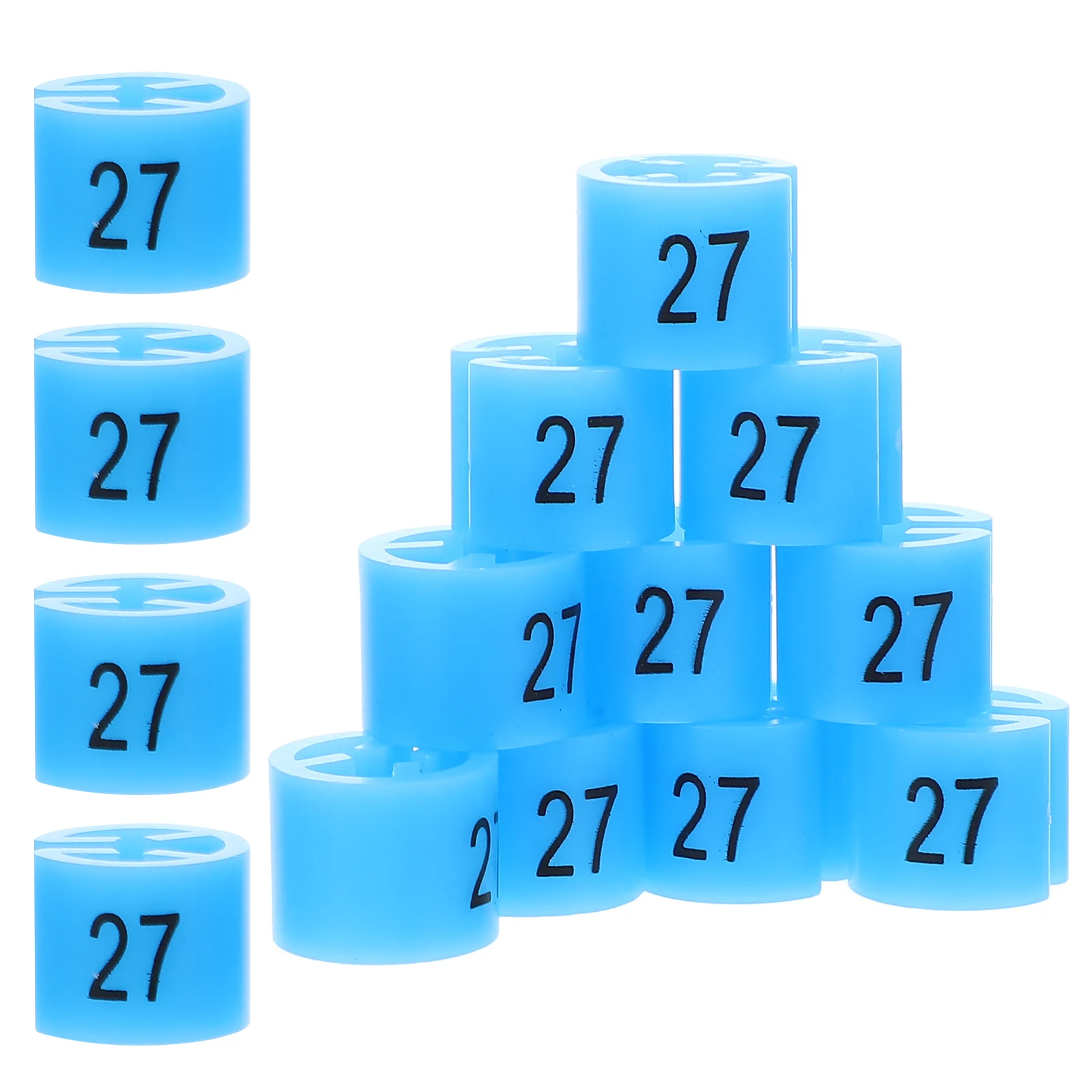 

200pcs Clothing Size Rings Plastic Round Numbered Tags For Apparel Display Retail Store Home Use Clear Size Markers