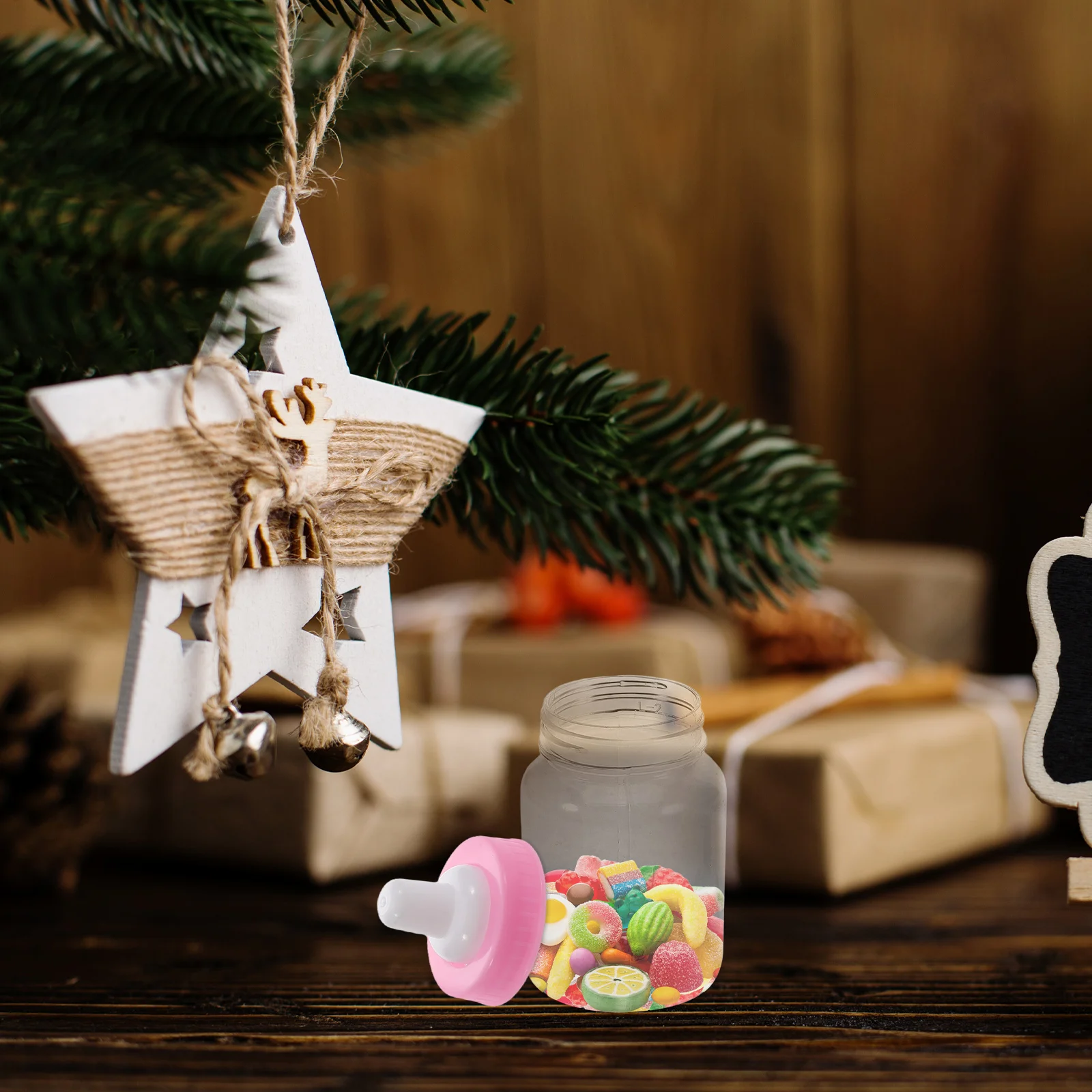 

24pcs Baby Shower Decorative Candy Gift Boxes Mini Feeding Feeding Bottle Plastic Storage Party Candy Bottle Favors