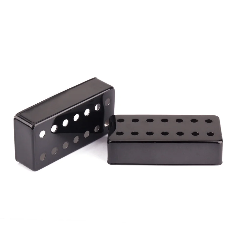 

Humbucker Pickup Cover 7 Strings 14 Holes 63Mm 10Mm Hole Distance Black For Electric Guitar Diy Part