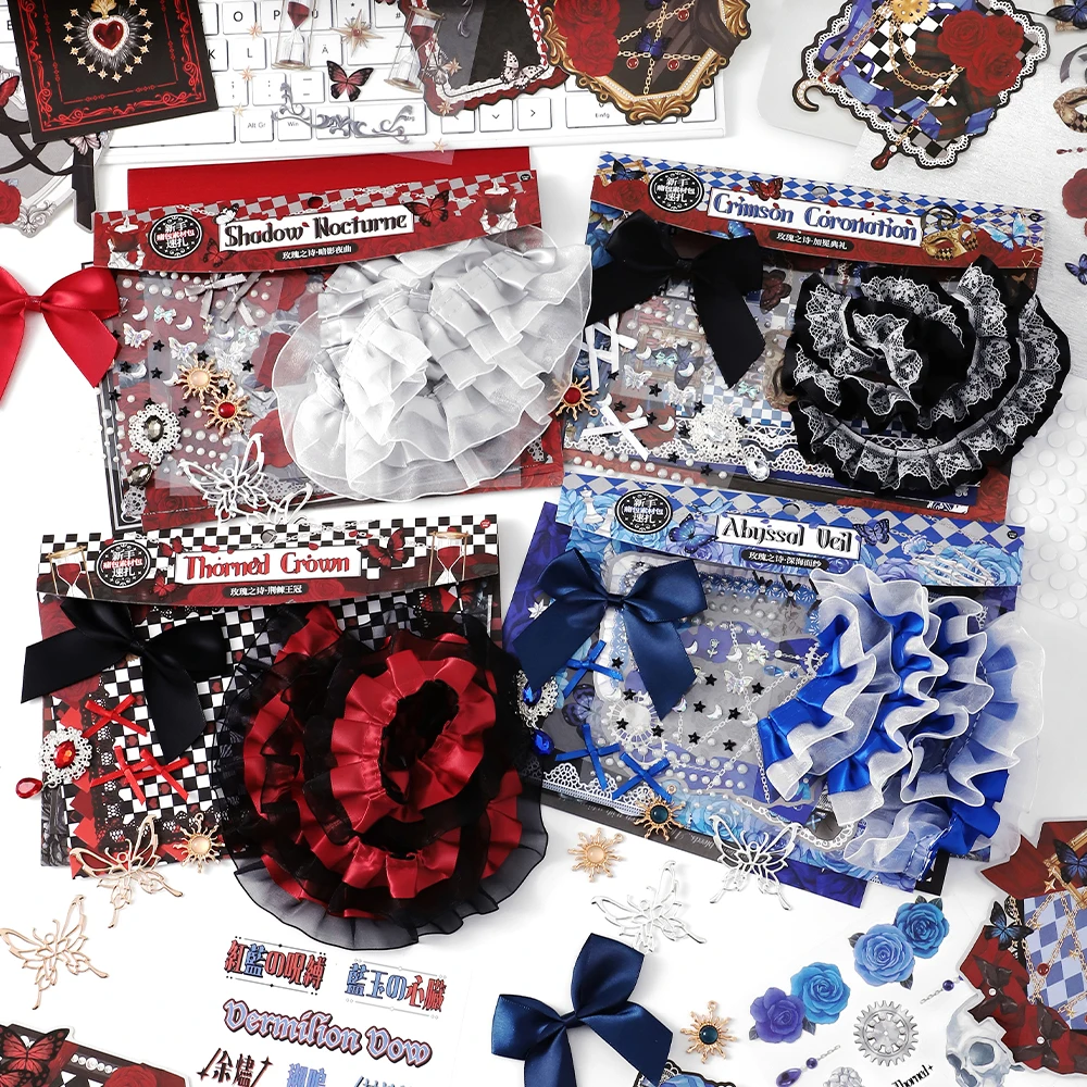 

Kawaii Rose Poetry Series DIY Материал ручной работы Набор наклеек Манга Выставочные энтузиасты DIY Украшения Канцелярские принадлежности