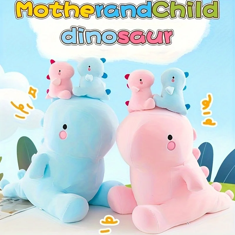

Плюшевая игрушка-динозавр 3 шт., набивная плюшевая подушка-динозавр, большая мама и ребенок, кукла-динозавр, плюшевые игрушки, подарок для детей на день рождения