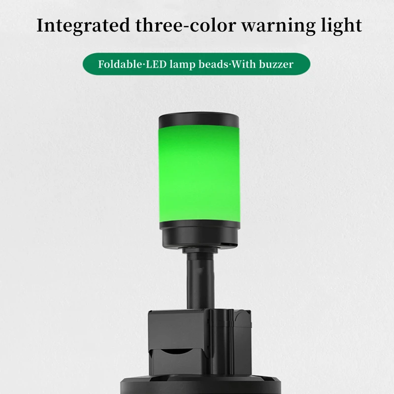 New 3 Colors In 1 Layer Red Yellow Green Signal Tower Warning Lamp Stack Light Alarm Sound Foldable Indicater Lamp ForIndustrial