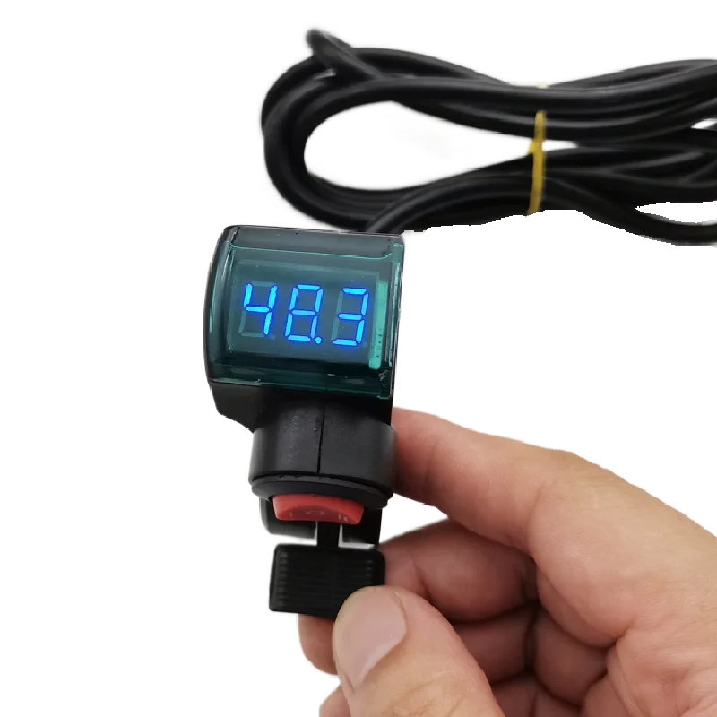 12-84V general electric bicycle voltage display meter thumb throttle speed switch electric door lock three-speed button