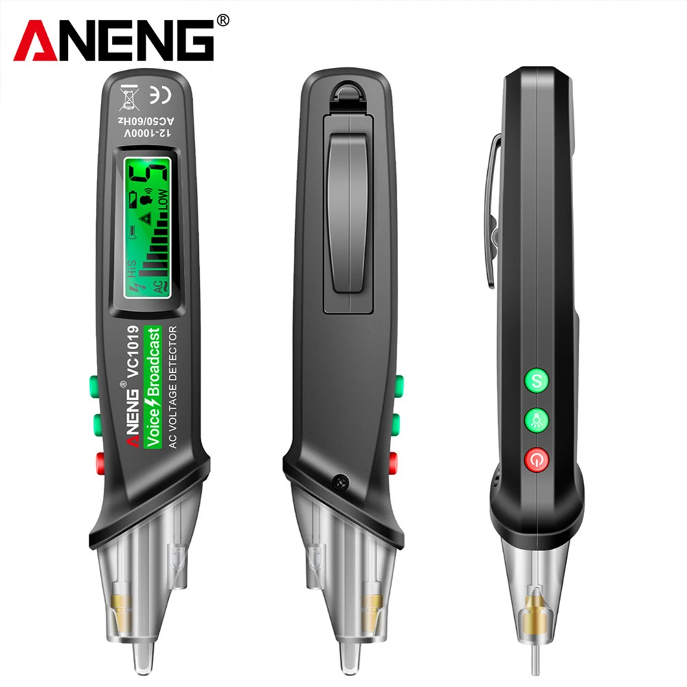 Multimeter Broadcast Tester with LCD Display Multimeter Torch Automatic Shutdown for Power Test for Circuit Maintenance