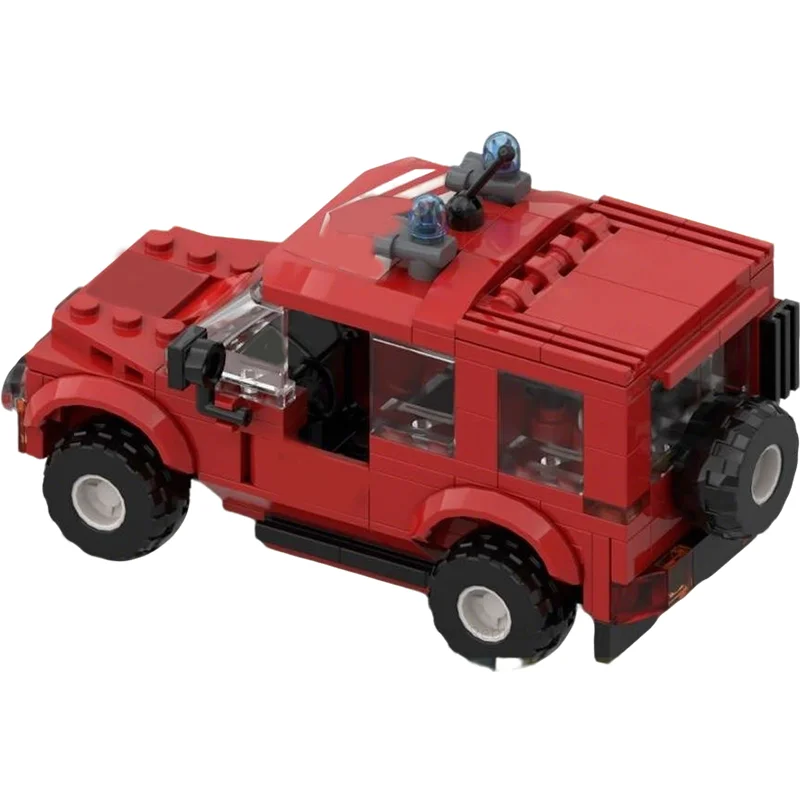 186-teiliges MOC Mercedes-Benz G-Klasse Stadt-Feuerwehr Modellbausatz Spielzeug Weihnachtsgeschenk Architektur DIY Kreative Idee Bausteine