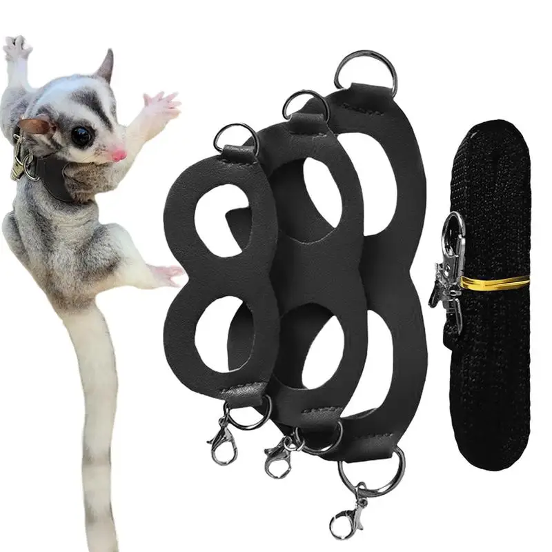 Sugar Glider Training Rope Guinea Pig Walking Rope Sugar Glider Harness And Rope Set Pet Traction Rope For Squirrel, Hamster