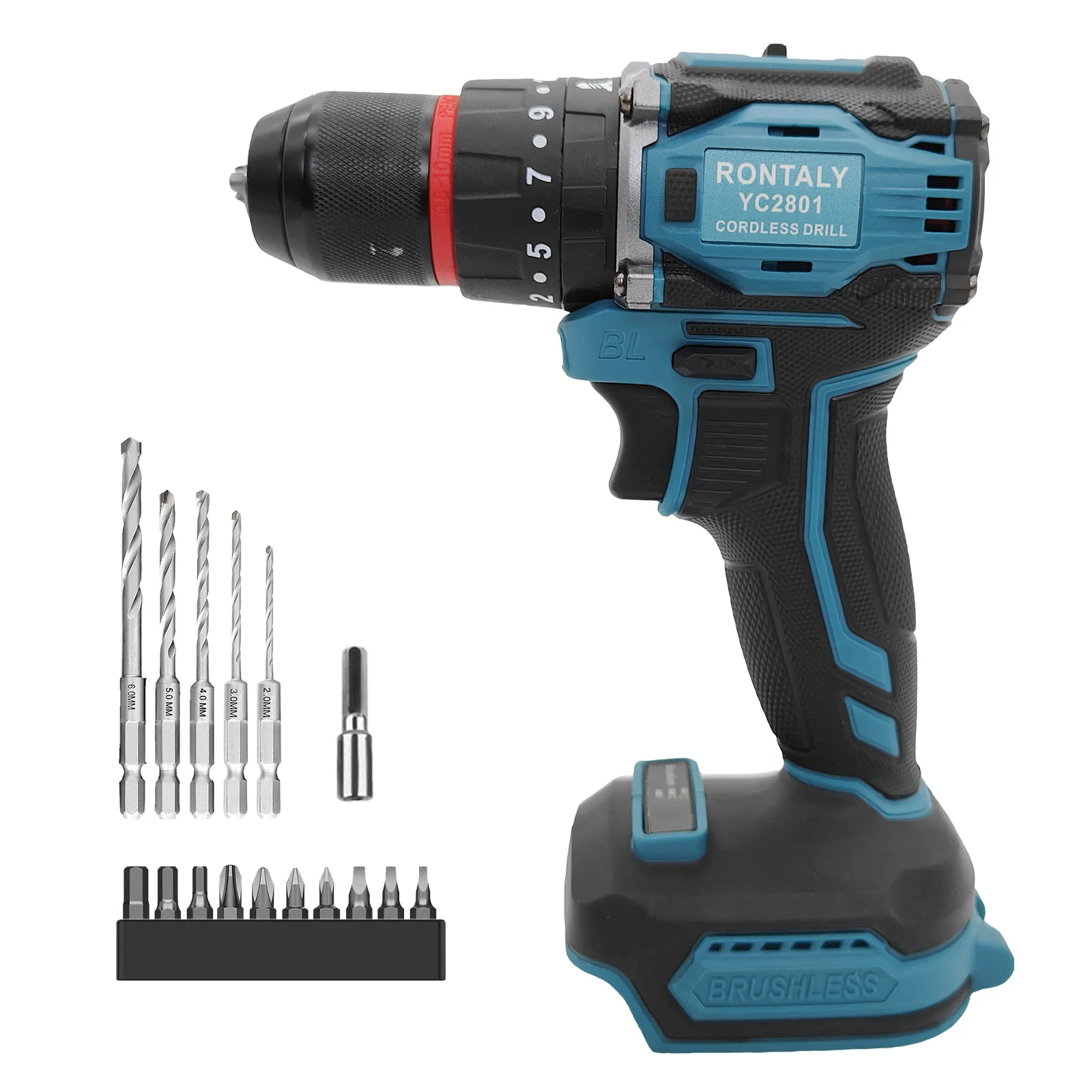 Electric Goddess DDF485 Brushless Electric Drill Cordless Screwdriver Lithium Battery Charging Hand Drill Compatible With Makita