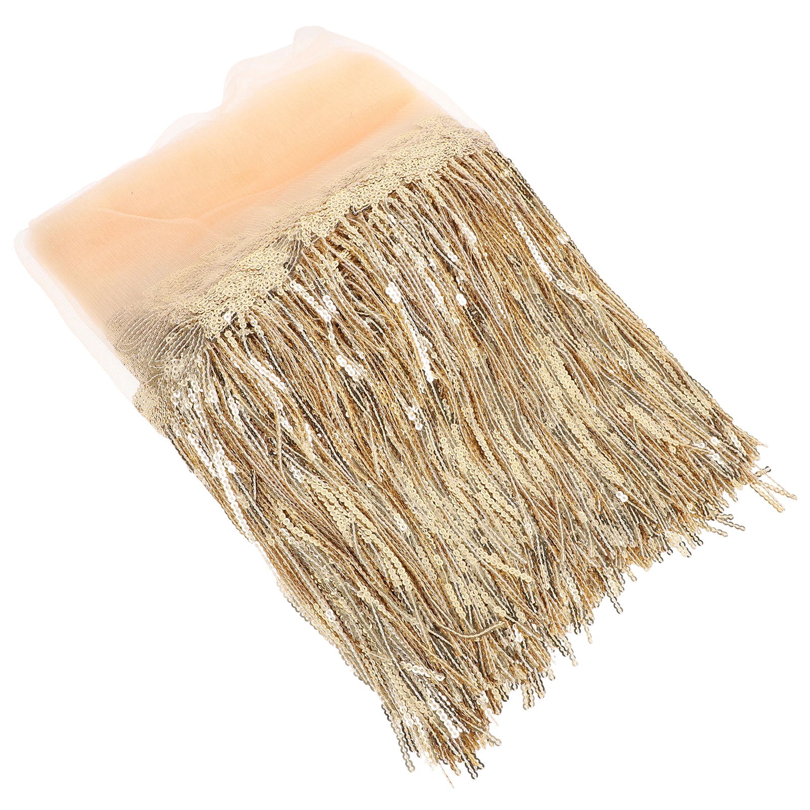 

Tassel Lace Accessories Belly Dancer Belt Dancing Scarf Skirt Super Long Waist Beige Festival