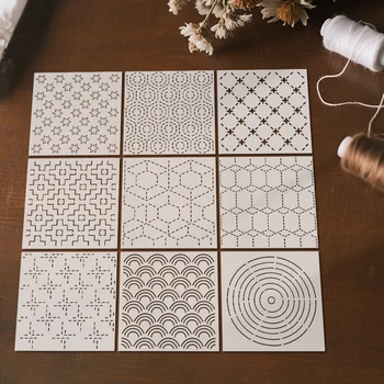 Sashiko Embroidery Stencil Set 1