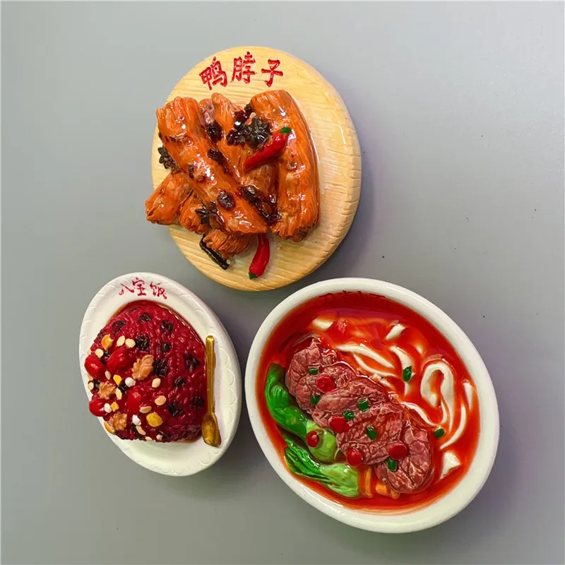 Babaofan (Rice pudding with eight-delicious ingredients) Spicy Duck Neck Shanxi Daoxiao Noodles Fridge Sticker