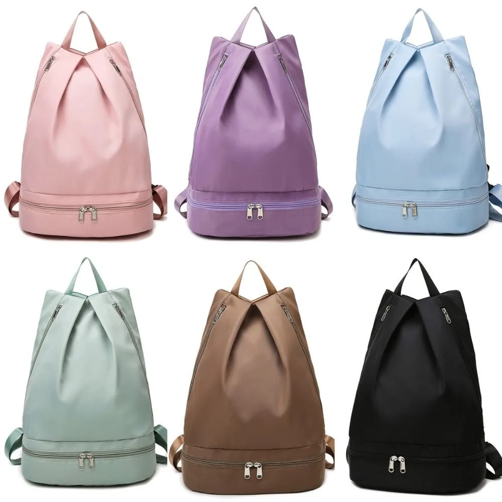 Waterproof Wet Dry Separation Fitness Bag Large Capacity Zip Backpack Travel Sport Bag Portable Splashproof Swimming Bag Travel