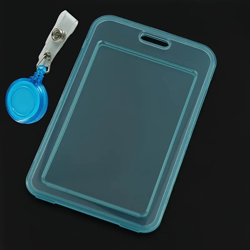MultifunctionalPETCard holder set，With retractable clip，Suitable for students/Teacher ID card、Access Card、Driver's license lanya