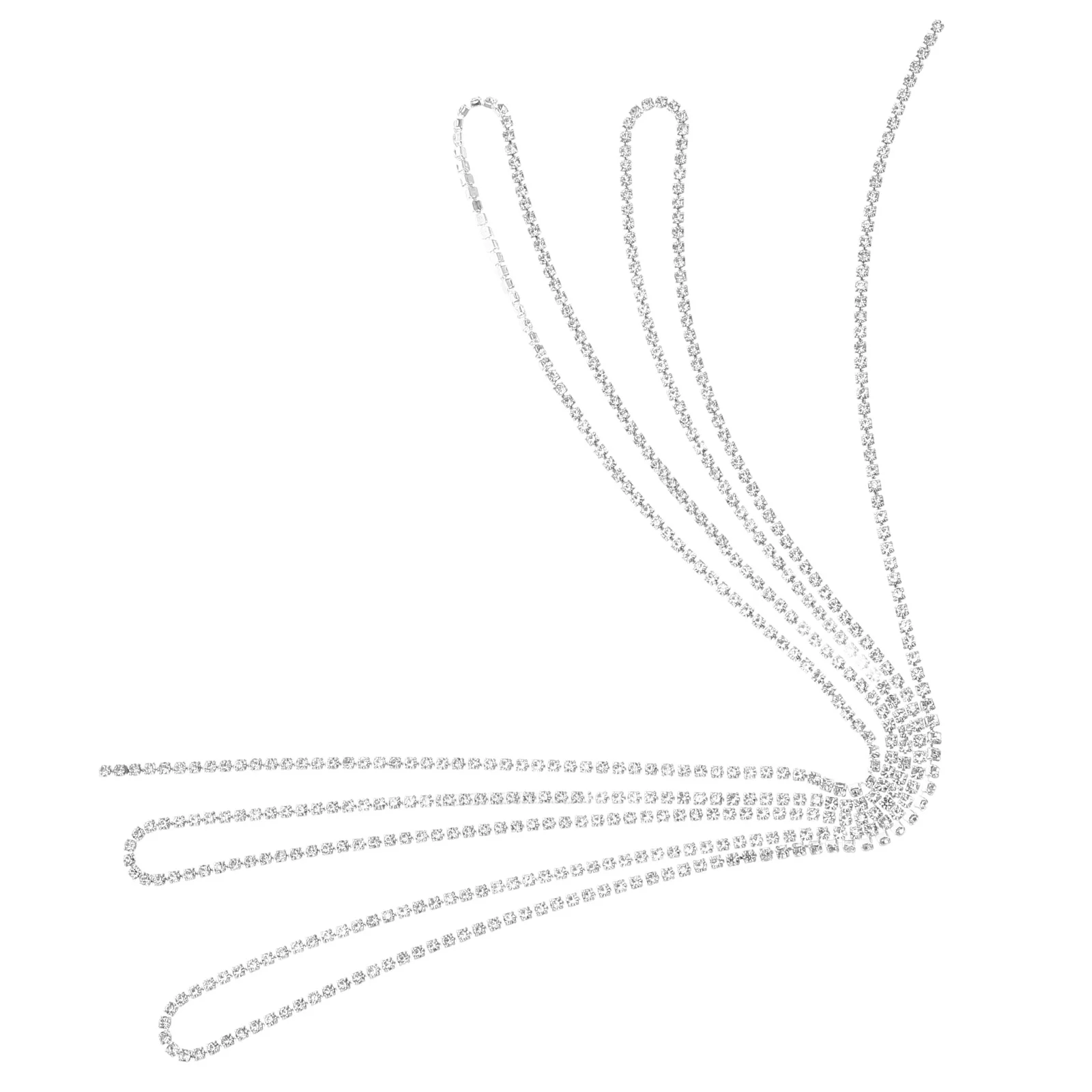 

Rhinestone Chain Jewelry Edging Crystal Close Trim Rhinestones Bling Sewing Embellishments Applique Strips