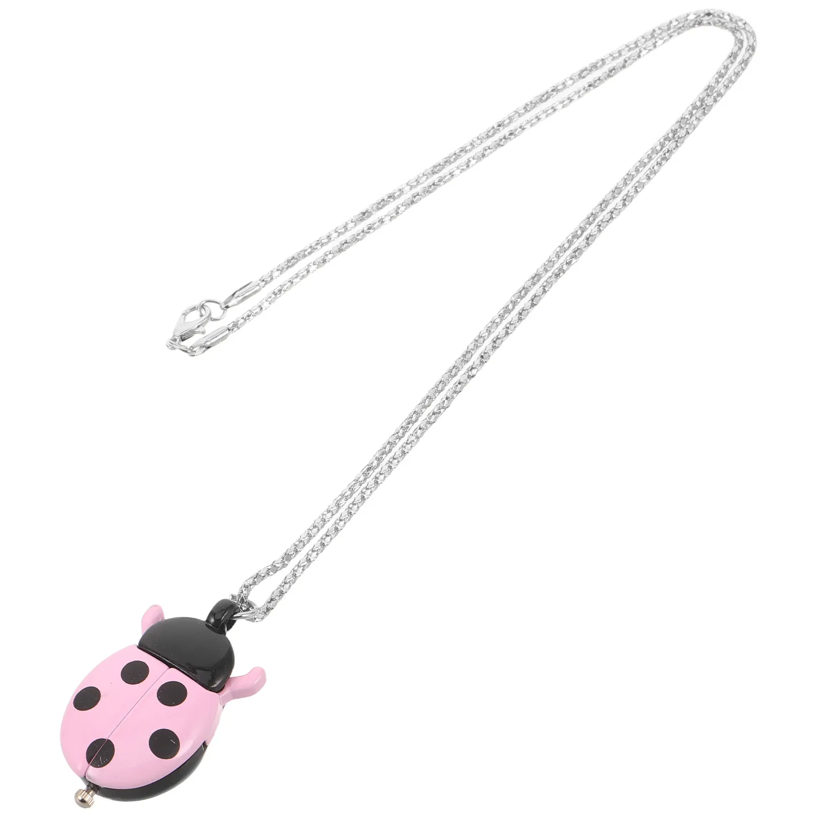 

Ladybug Pocket Watch Vintage Quartz Pocket Watch Necklace Arabic Numerals Smooth Finish Pendant Stylish for Birthday