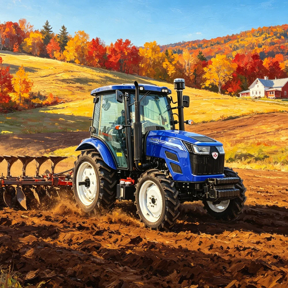 Cost Effective 80HP 100HP 120HP 4x4 Mini High Power Used for Agriculture Quality Gear Professional Wheel Farm Tractor Machinery