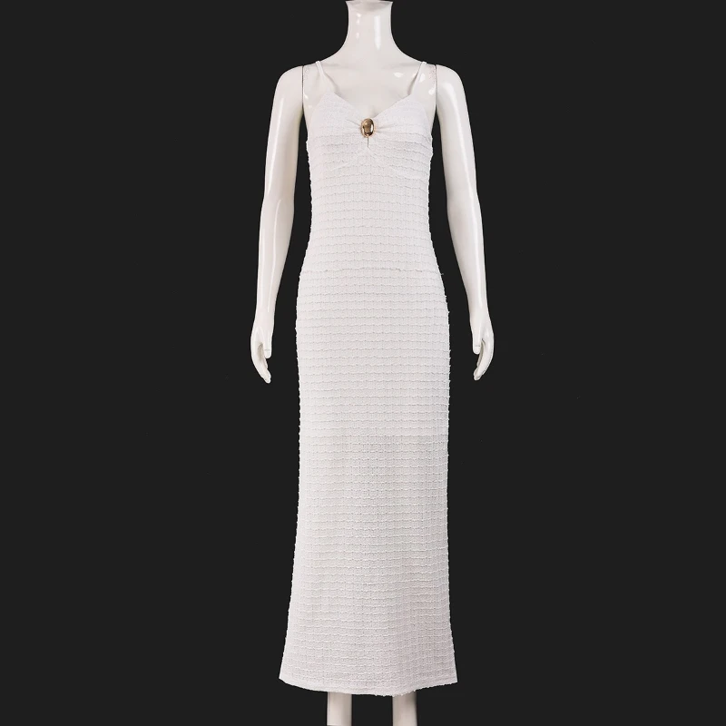 Kleid für Frauen Elegante Party Urlaub Temperament Schlank Vestidos Sexy Schlanke Doppel-schicht Hosenträger Lange Kleider