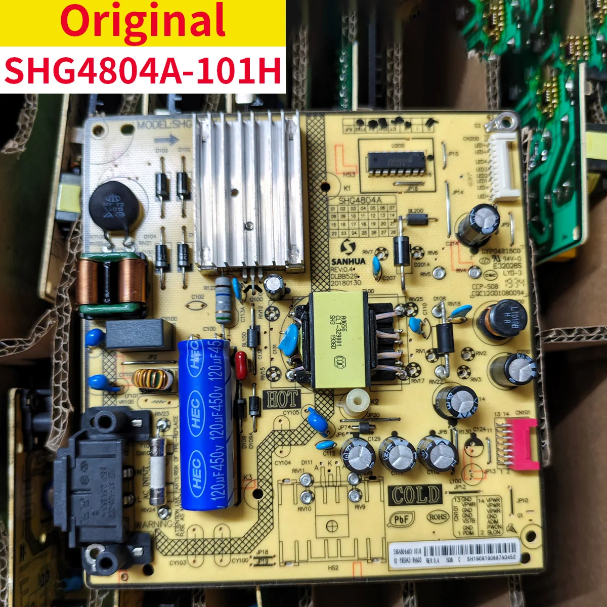 

100% testing work SHG4804A-101H power board 81T-PBE043-H4A02 for TCL TV repair parts