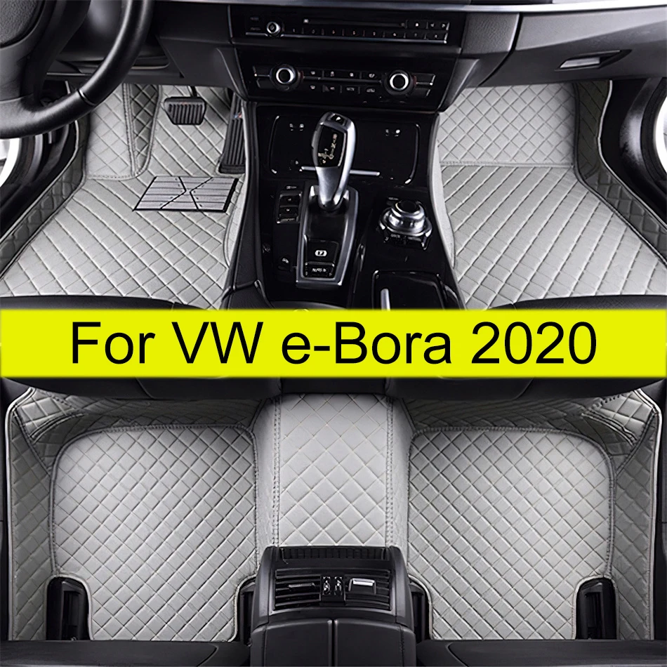 

Car Floor Mats For VW Volkswagen e-Bora 2020 Custom Auto Foot Pads Automobile Carpet Cover Interior Accessories