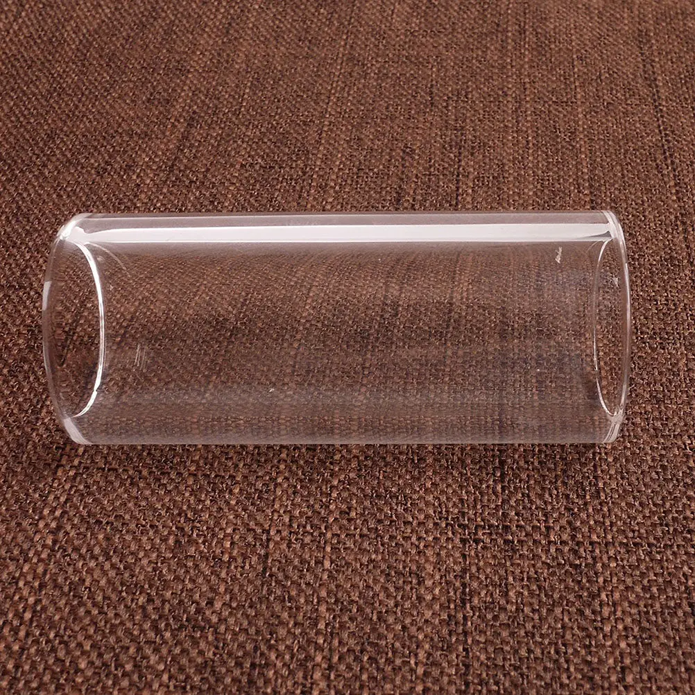 Medium Bottleneck Glass Guitar Slide Heat Treated Annealed Smooth Gliding Surface Clear Tonal for Professional