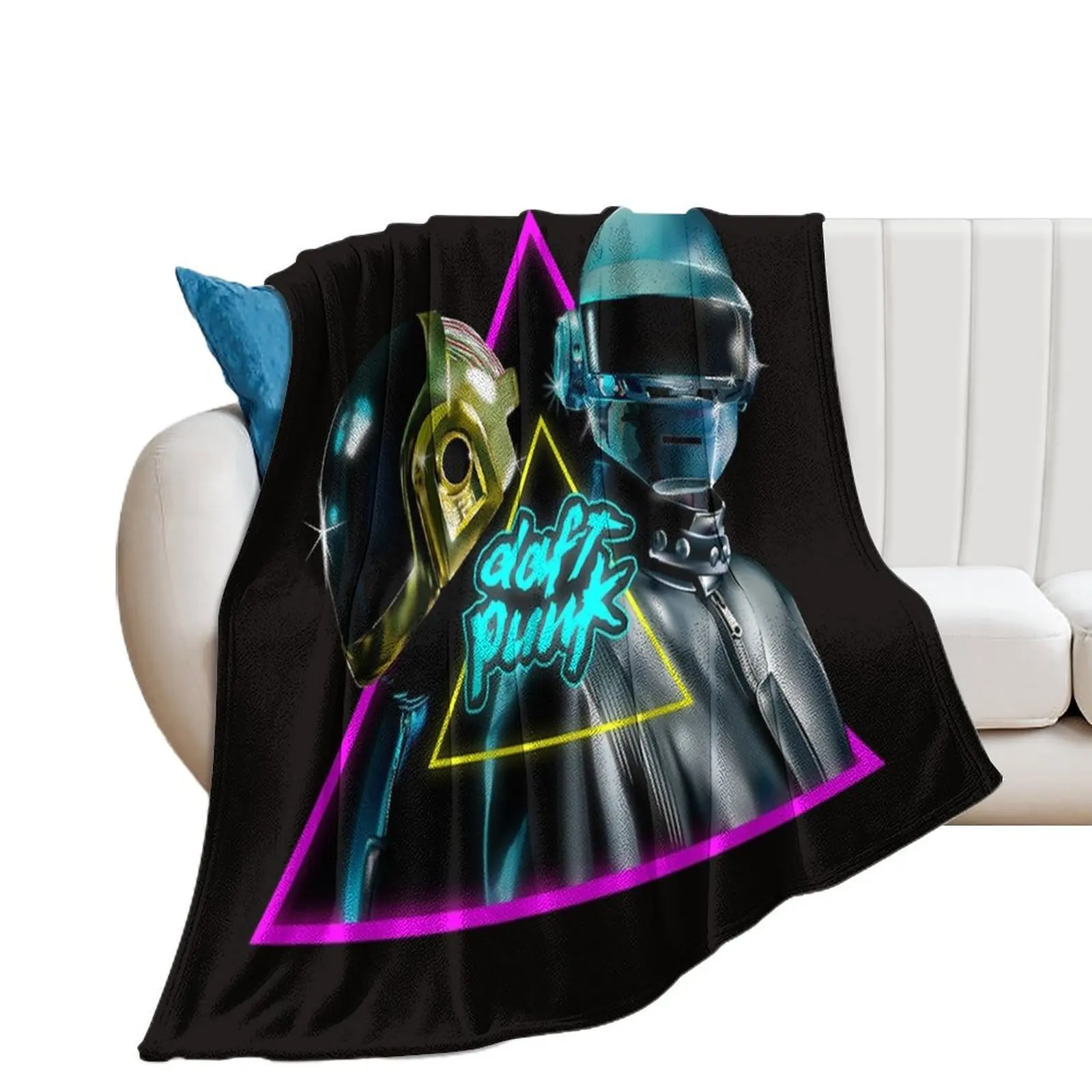 fun with knivedaft punk daft punk, daft punk, Throw Blanket Picnic heavy to sleep Custom Single Blankets