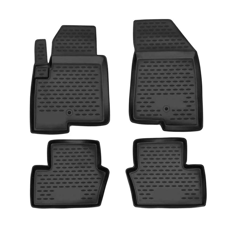 

Floor Mats Liner for Jeep Compass 2011-2016 Black TPE All-Weather 4 Pcs United States