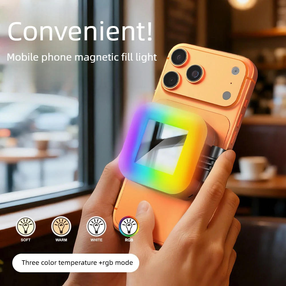Photography Lighting Brand - Magnetic Selfie Light Echargeable LED Fill