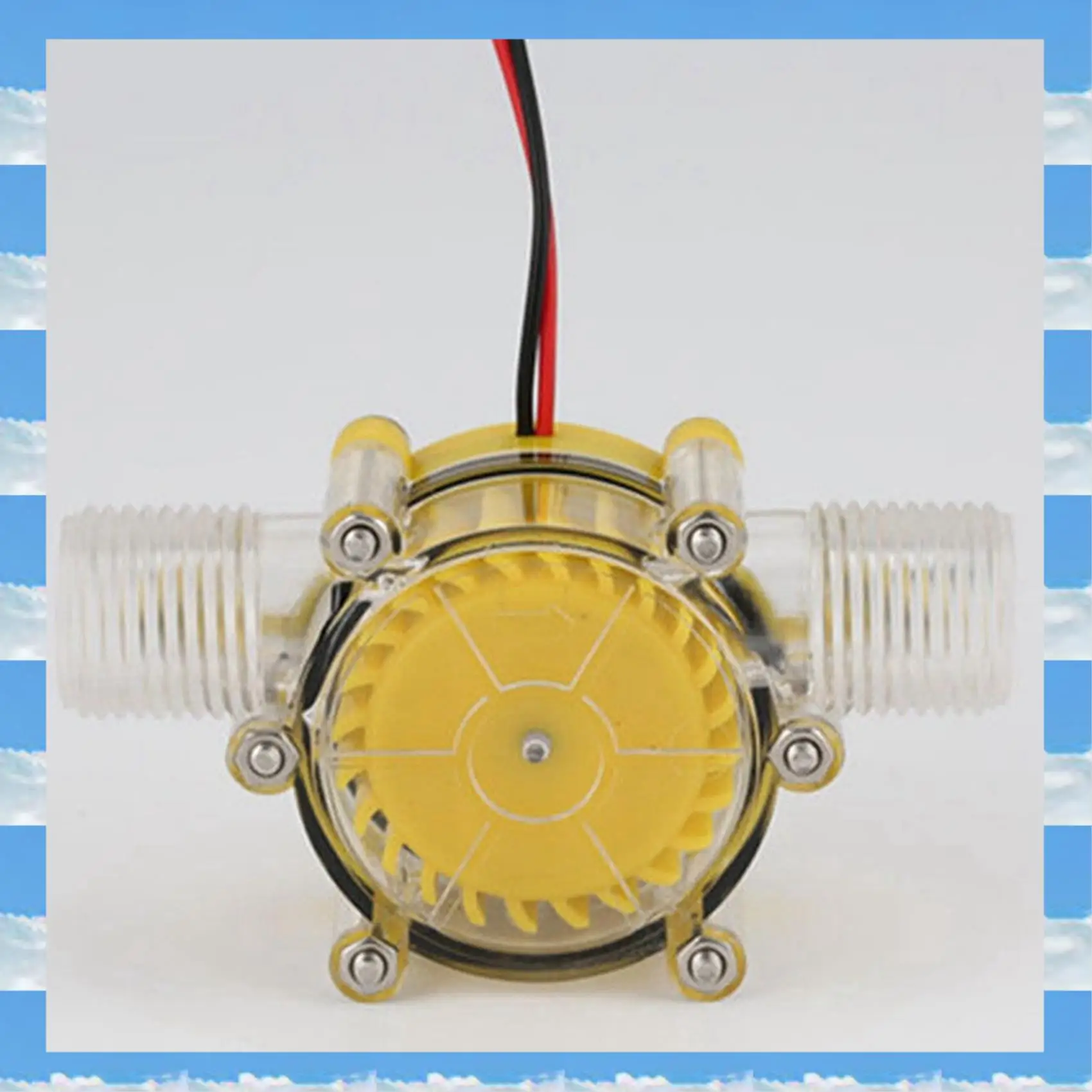 

A11I 2X 10W Water Flow Pump Mini Hydro Generator Turbine Flow Hydraulic Conversion 80V