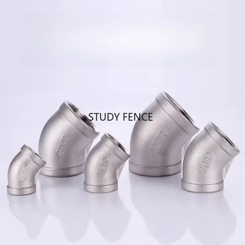 2PCS 304 Stainless Steel Pipe Elbow Pipe Fitting Stainless Steel Pipe Elbow Threaded Interface Household Hardware Accessories