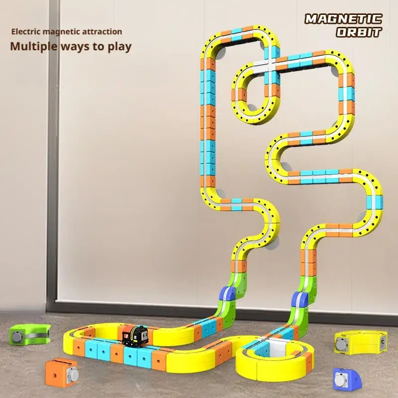 Sell Well Children'S Anti-Gravity Magnetic Attraction Track Train Changeable Magnetic Magic Rail Car Electric Train Toy 2026 New