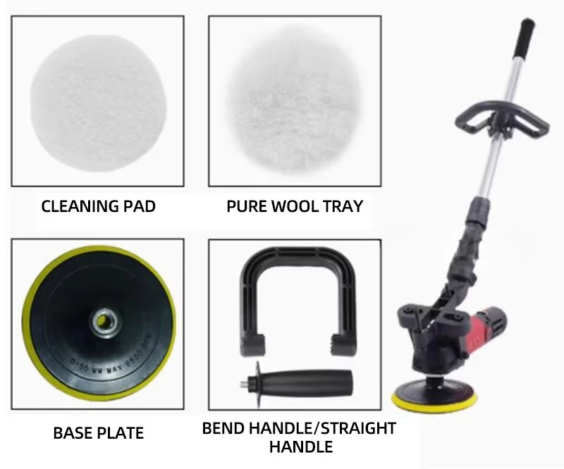 Marble Tile Terrazzo Anti-alkali Waxing Polishing Machinecement Floor 220V860W Polishing Machine Water Mill Household Stone