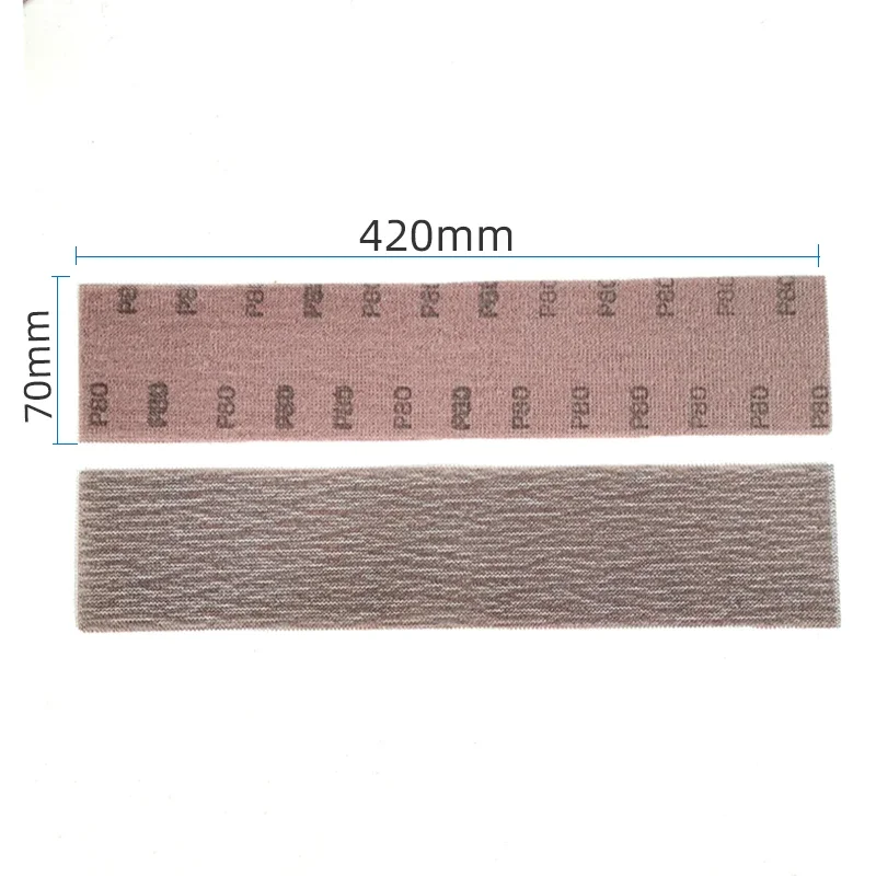 5 PCS ATPRO 70MM 420MM Mesh Back Velvet Sandpaper Suitable For MIRKA Rectangular Mesh Gauze Large Area Sanding