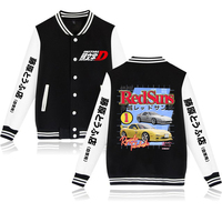 Anime Initial D Graphic Jacket Hoodies AE86 Gothic Y2k Baseball Jacket Sweatshirts Funny Mange Vintage Coats Streetwear Clothes