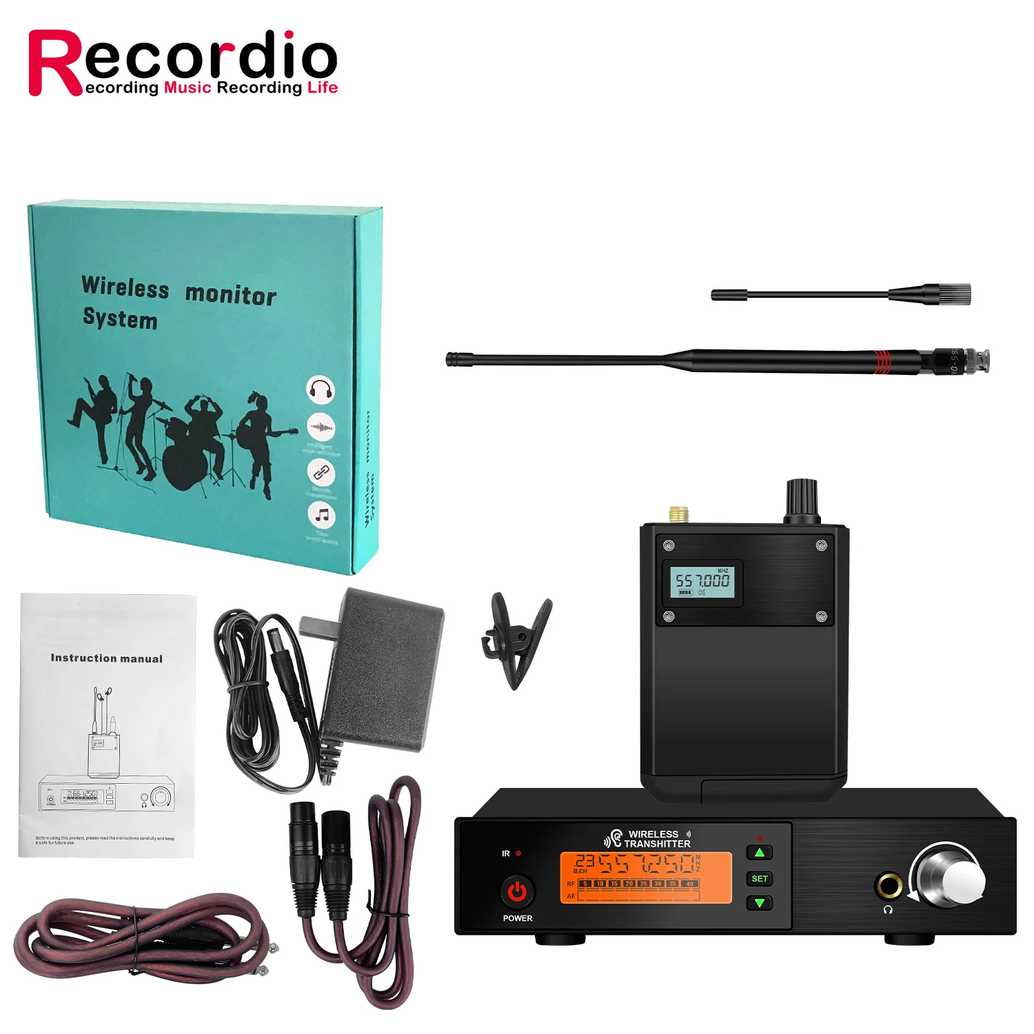 GAW-PSM4 جهاز إرسال نظام لاسلكي احترافي داخل الأذن جهاز إرسال Bodypack