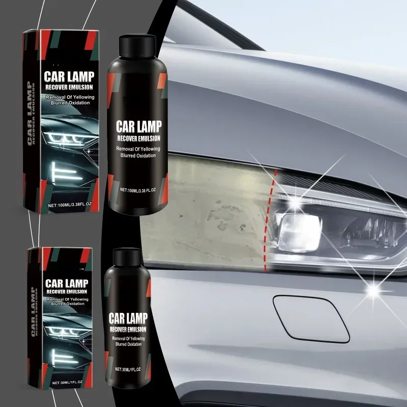 1PCS 30ML Polishing Care Agent Car Lamp Recover Emulsion Headlamp Repair Kits Car Headlight Polishing Cleaning Agent