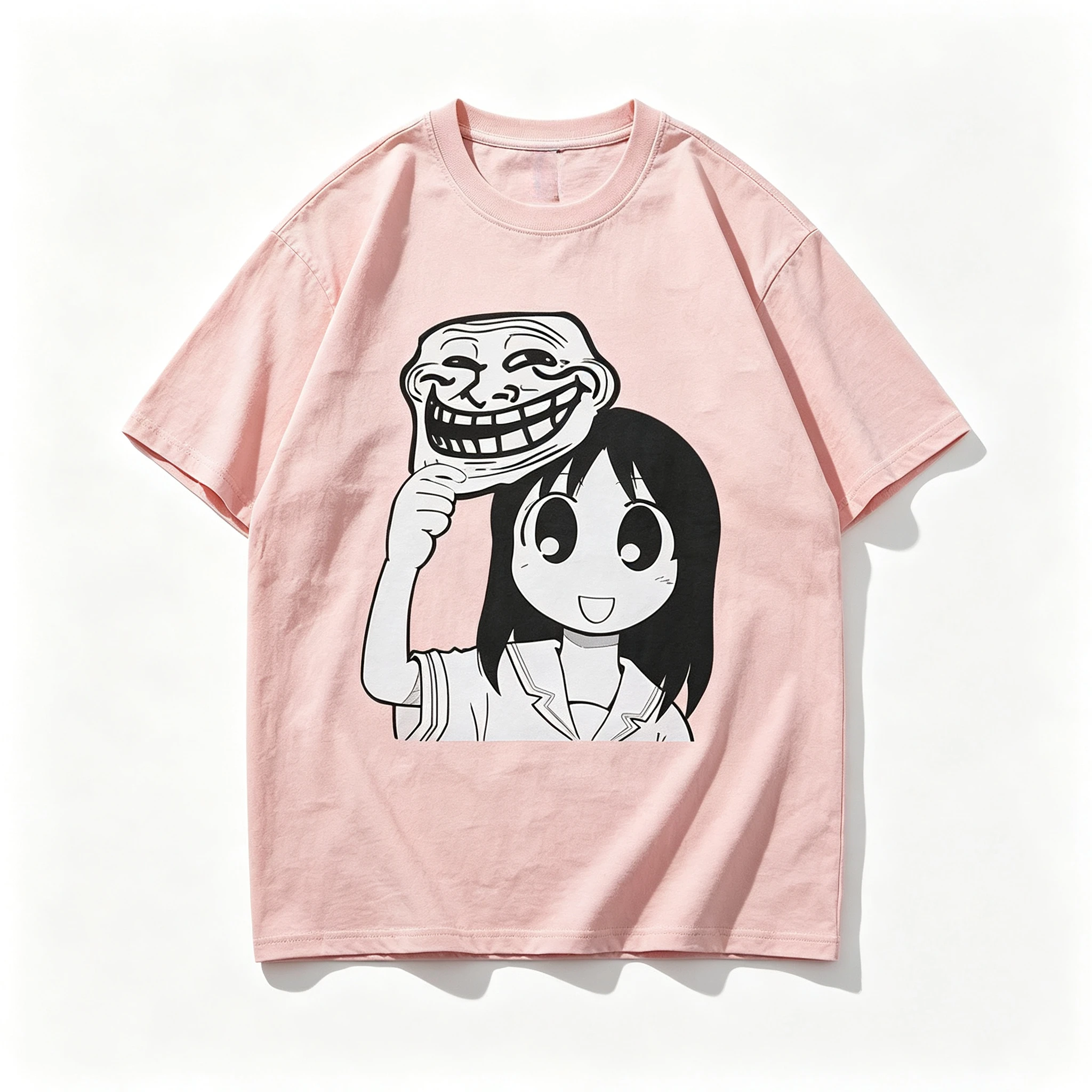 2026 New Family Matching Unisex Oversized T Shirt Osaka Funny Anime Girl Mask Meme Graphic Print Streetwear Casual Tee - view 3