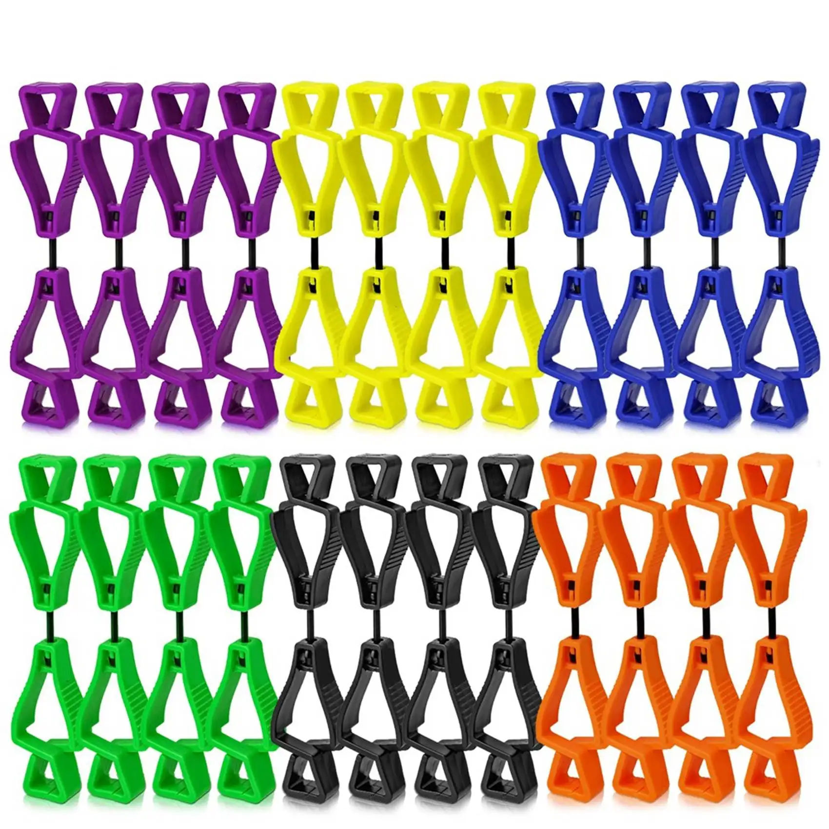 

Innovative Glove Clips For Work 72 Bulk Z-Shaped Clips For Tool Belts & Hard Hats Construction Gloves Anti-Drop Keeper