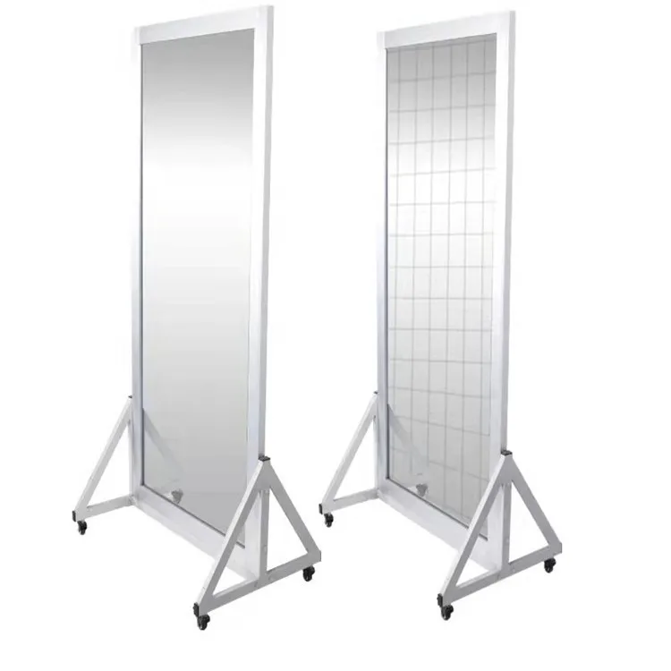 Posture correction mirror, gait correction mirror with grid, sitting and walking