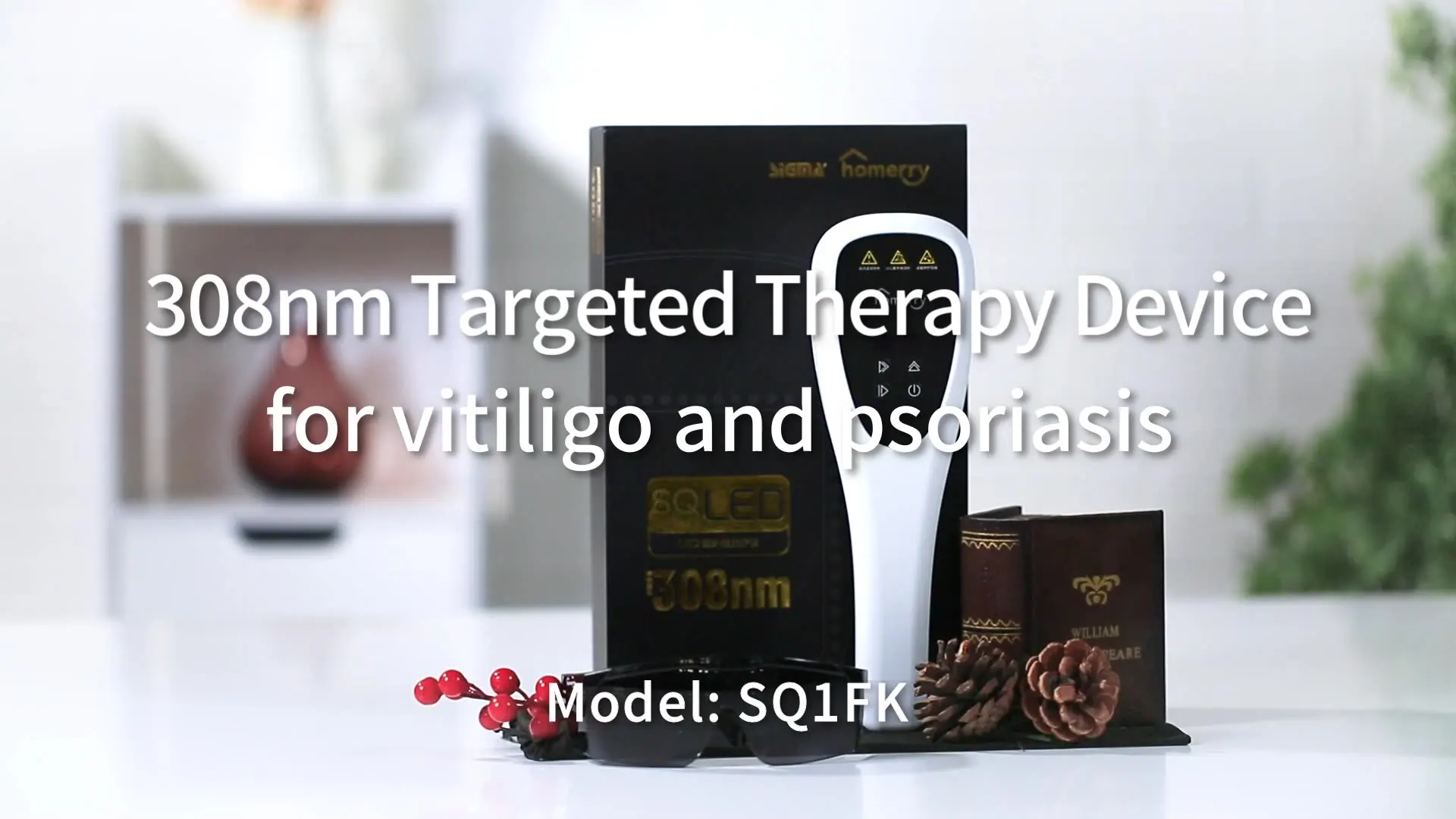 SIGMA portable targeted therapy 308nm excimer laser high power home use laser 308 psoriasis vitiligo treatment