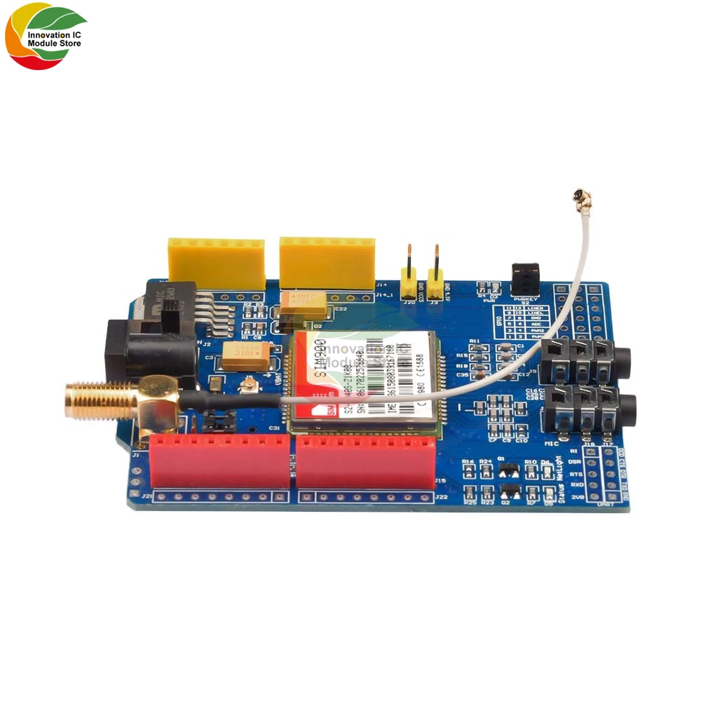 SIM900 850/900/1800/1900MHz GPRS GSM Module Development Board with IPX Interface Antenna for Arduino  GPIO PWM RTC