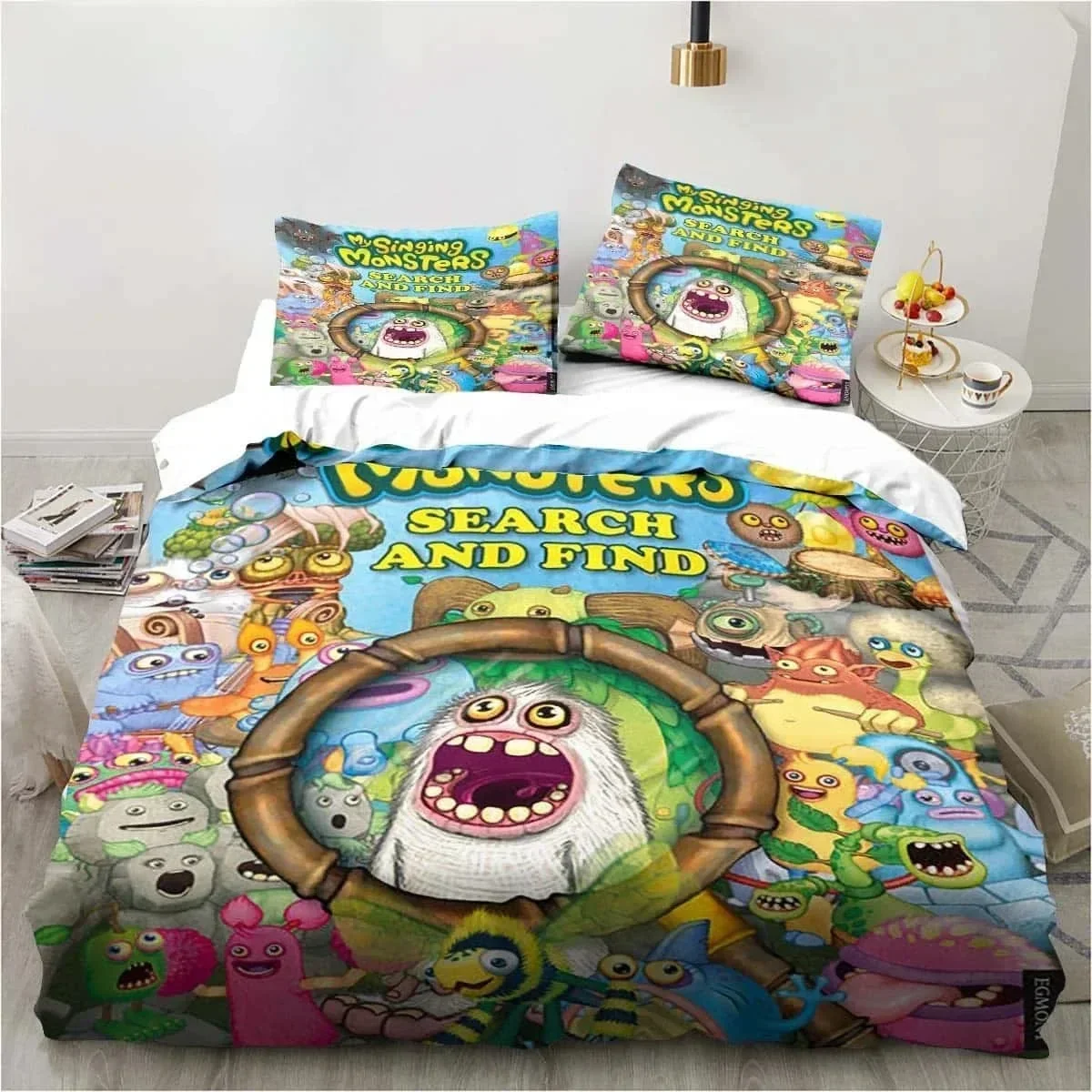 Exquisite 3D Print My Game Singing Monsters Bedding Sets Comforter Quilt Bed Cover Duvet Cover Pillow Case Sets Kids Adult Size