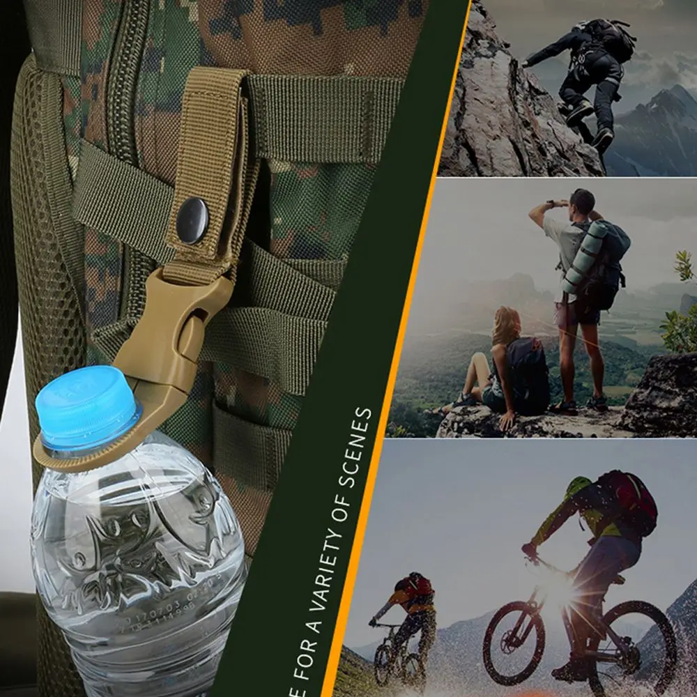 

Equipment Backpack Buckle Carabiners Carabiner Belt Nylon Webbing Buckle Water Bottle Holder Clip Water Bottle Buckle Hook