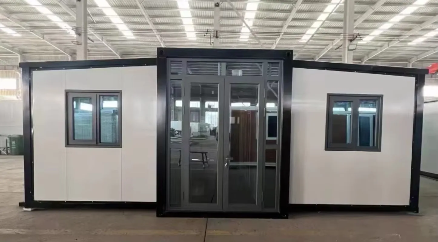 Case pieghevoli modulari di lusso prefabbricate a 2 camere da letto di lusso Piccola casa 20 piedi 40 piedi Casa contenitore espandibile piccola casa