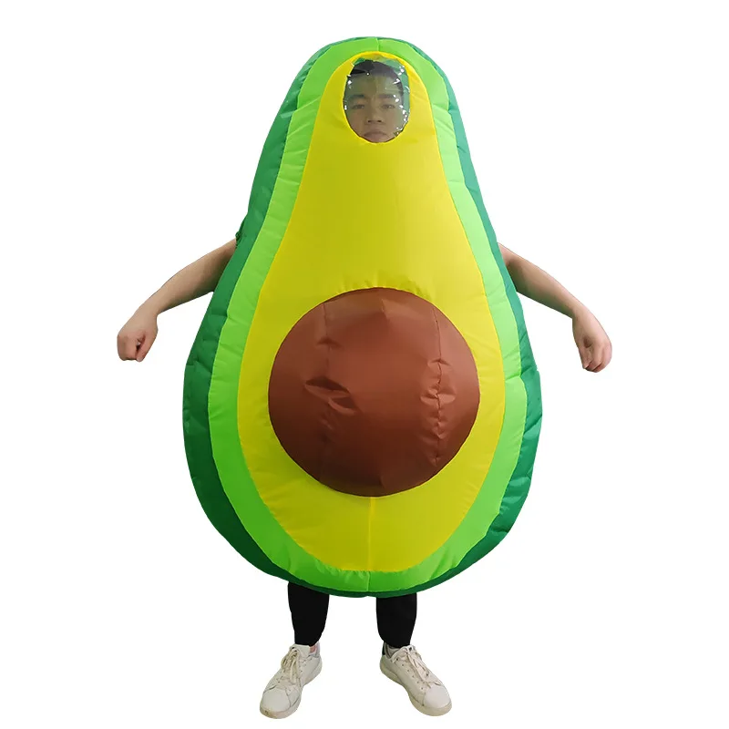 Fantasias Infláveis de Abacate, Roupas de Desenho Animado, Fantasia de Cosplay para Festa de Halloween, Adereços Engraçados para Apresentações