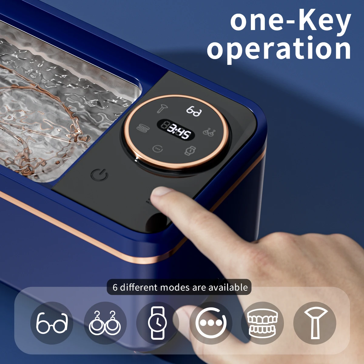 Compact Ultrasonic Cleaner Gift Ready for Jewelry Grooming Kits - Portable Design Jewelry Polishing Watch Cleaning Machine